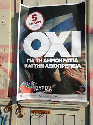 Poster seen on Hydra on July 3, 2015